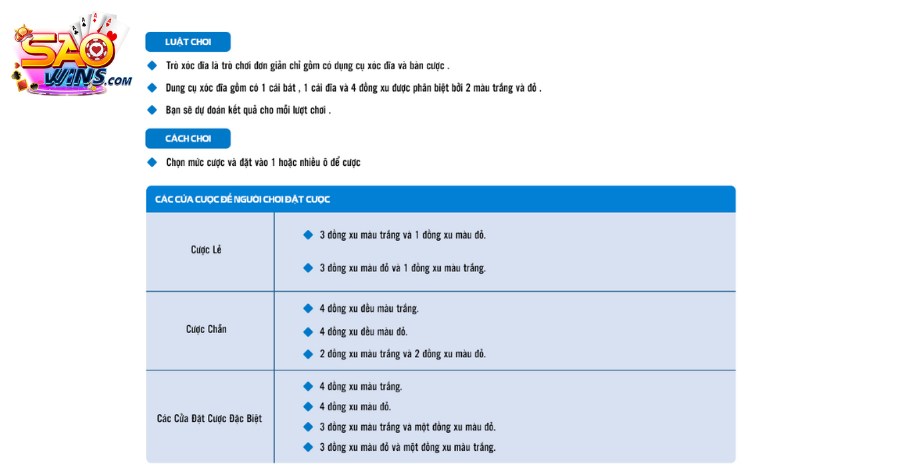 Bảng vị là công cụ giúp bạn đưa ra được cách tính xác suất Xóc Đĩa hợp lý